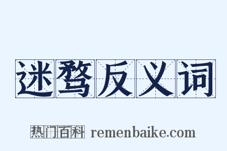 迷骛反义词是什么意思的图片